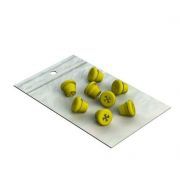 NICHROMINOX SILIKONEN PLUGS GEEL